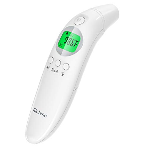 Thermometer for Fever, Professional Digital Medical Forehead with Ear Thermometer Fever Alarm and 32 Set Memory Function, Best Accurate Reading for Baby Kids and Adults