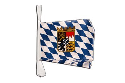 Guirlande Allemagne Bavière grand format 5,9 m avec blason imprimé