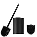 LOYLED Black Toilet Brush and Holder Set, Toilet Bowl Brushes for Bathroom Toilet Cleaner Brush for Toilet Scrubber Cleaning