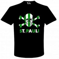In original packaging. St. Pauli Celtic T shirt, skull. Material: 100% cotton. Fully printed on front.