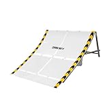 BreezeTrading RCカーランプ ジャンプローン 折りたたみ式 持ち運び便利 強化構造 調節可能スロープ 多目的利用 家族パーティー公園遊びに適用, 99x95x39.5cm