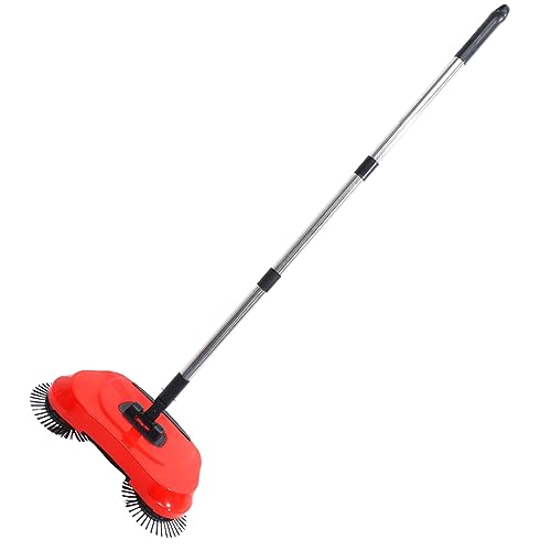 IWOWHERO Spazzatrice Manuale Per Pulizia Del Pavimento Scopa Paletta Strumento Per Pavimenti Domestici e Commerciali