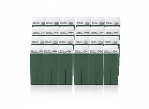 Caja de 24 x Cera Roll On cartuchos de 100ml Aloe Vera - Roll-on Cera para depilación