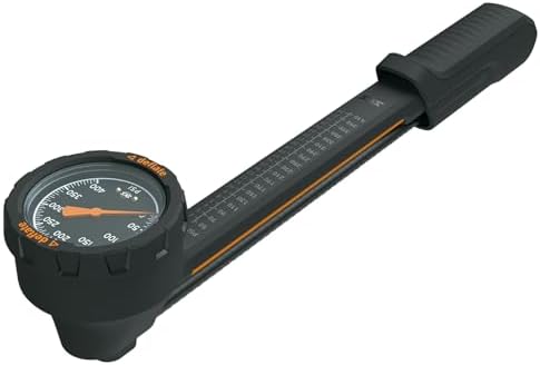 SKS GERMANY USP Dämpferpumpe, mit extra großem Manometer, für AV-Ventile
