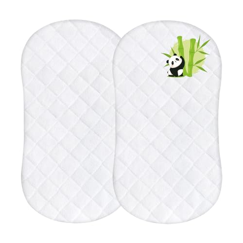 Bassinet Mattress Protector Waterproof Cover Compatible...