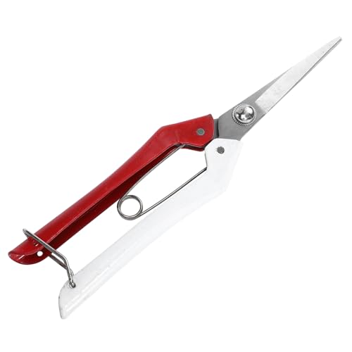 GLEAVI Tijeras de Jardinería para Árboles Frutales Podadora Manual de Mano en Acero Manganeso Rojo