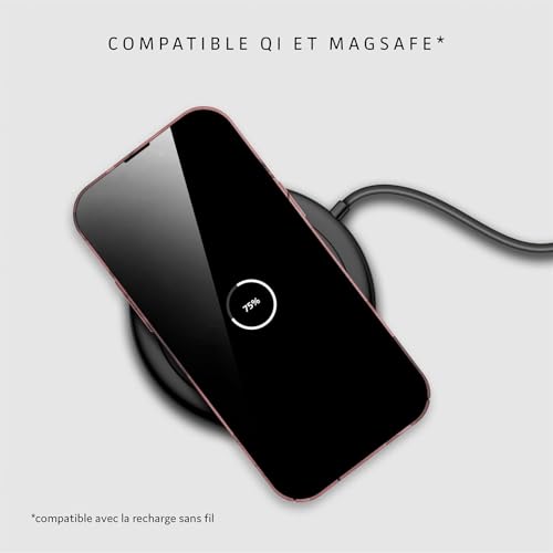 Coque iPhone 15 Pro Max fleurs rouge vin - Housse de protection rigide antichoc caméra