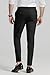 GINGTTO Black Dress Pants for Men Slim Fit Stretch Chinos for Men Fashion(Black Plain,38)