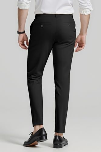 GINGTTO Mens Dress Pants Slim Fit Stretch Formal Pants for Men4