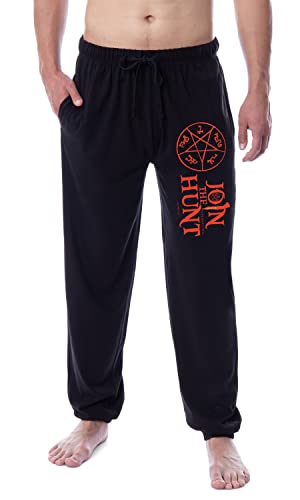 INTIMO Supernatural Mens' Join The Hunt Devil's Trap Sleep Jogger Pajama Pants