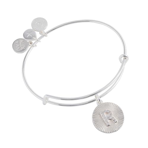 Image of Alex and Ani Initial I Pave Starburst Texture Bangle