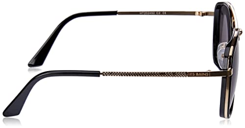 Óculos de sol Croisette, Les Bains, Unissex, Dourado, Preto, Único, MG1382-C2