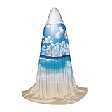 Gongjuy Disfraces de cosplay de cielo azul y nube blanca para niños, brujas y vampiros, capas con capucha para festivales infantiles