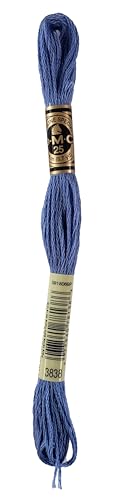 Image of DMC 6-Strand Embroidery Cotton Bundle - Lavender Blue Color Family -3 Skeins of Thread - 8.7yd Skeins