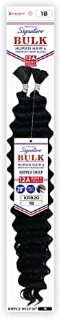 Harlem125 Human Hair Blend Braids Kima Signature Bulk Ripple Deep 20
