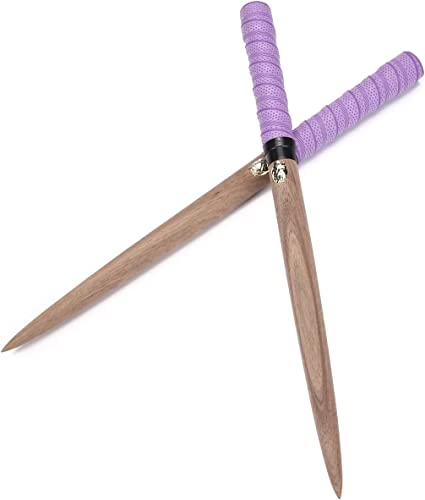 【逆鱗】マイバチ テーパー ゴールドドクロエンブレム ブラックウォールナット(黒クルミ)超反発力が自慢!20ミリ-350mm 赤 黒 黄 紫 空 藍 青有!(パープル)