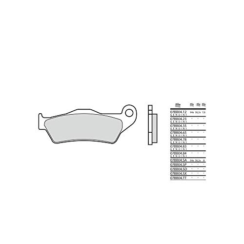 Plaquettes de frein Brembo 07BB04SP en métal fritté pour moto