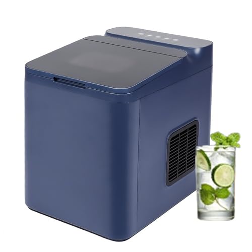 Fabricadora de hielo portátil capacidad 1.5L azul miniatura 1