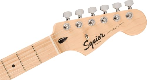 Image of Fender Squier Sonic Stratocaster - Fiesta Red Bundle with Mustang Micro Headphone Amp, Cable, Tuner, Strap, Picks, and Austin Bazaar Instructional Video