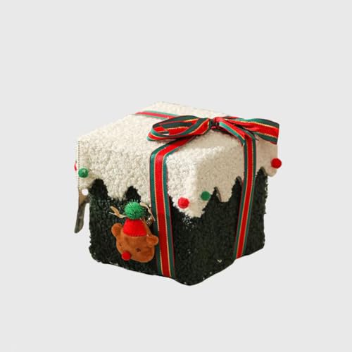 Boîte cadeau de Noël carrée pour embellir vos tables de réveillon en famille