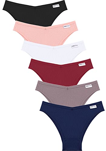 FINETOO Conjunto de Bikini brasileño para Mujer Ropa Interior de algodón para niñas lencería cómoda, Inconformista sin Costuras para Mujer (B-6ER, M) Cover