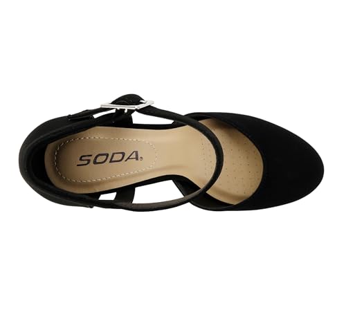 Image of Soda inchAyden inch ~ Women Mary Jane Ankle Strap Cushion High Heel Pump Shoe