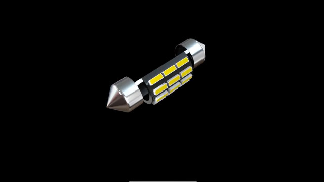 KATUR LED-lamp C5W 36 mm 1,42 inch Festoon LED Canbus 12 V 24 V 6000 K