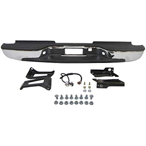 New Rear Step Bumper ASSY Chrome 1999-2006 Chevy Siverado Gmc Sierra 2500HD 3500