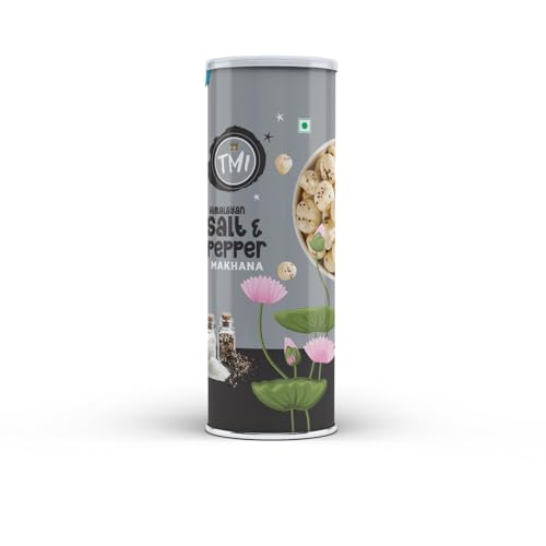 Image of TMI Salt & Pepper Makhana 70g | Roasted Fox Nuts Snack | Crunchy & Light Healthy Snack | High Protein & Fiber | No Added Preservatives | Hygienically Packed