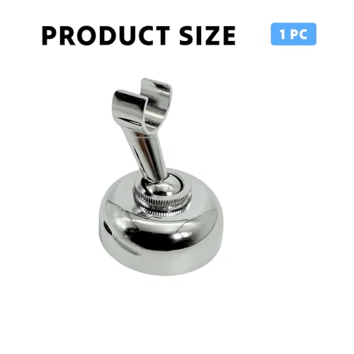 Verstellbare Duschkopfhalterung aus Messing, Universal Handbrause Halter mit 360 Grad Kugelgelenk, Elegante Verchromte Oberfläche, Robust und Rostfrei für Badezimmer