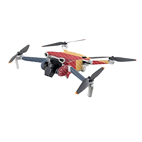 Image of MightySkins Carbon Fiber Skin Compatible with DJI Mini 3 - Vintage Lines | Protective, Durable Textured Carbon Fiber Finish | Easy to Apply | Made in The USA