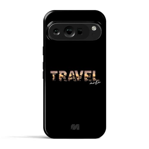 Image of MILLION CASES Adventure Calling Crystal Case for Google Pixel 8a, Google Pixel 8a Back Cover Case(2024) - PC | Midnight Black