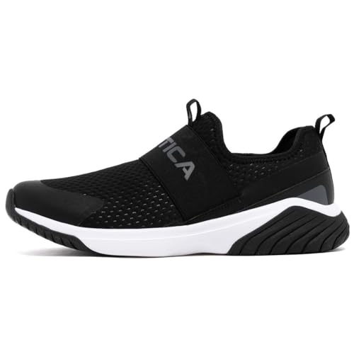 Image of Nautica Men's Slip-On Sneakers - Casual Fashion Shoes for Walking, in Medium & Wide Widths