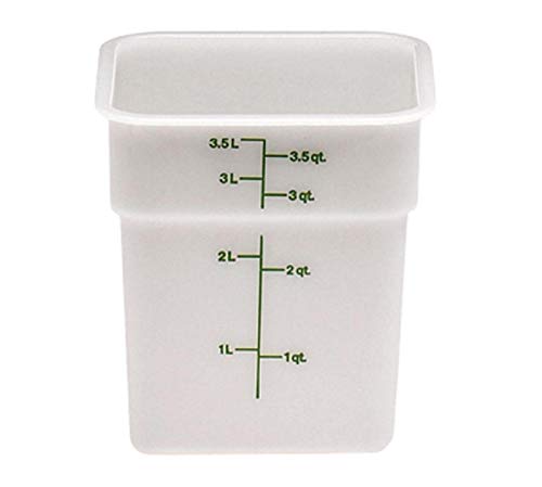 Image of Cambro White Poly 4 Qt Cam-Square Container