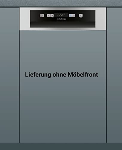 Privileg RSBO 3T224 X Integrierbarer Geschirrspüler 45 cm / Push&Go / eXtra Programm/ Express-Programm/ Intensivprogramm/ Startzeitvorwahl/ Kindersicherung /Vollwasserschutz