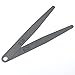 Feeler Gauge LUORNG 4pcs Spring Steel Metric Feeler Gauge Feeler Gap Gage Measuring Tools (2pcs 0.1mm and 2pcs 0.2mm)
