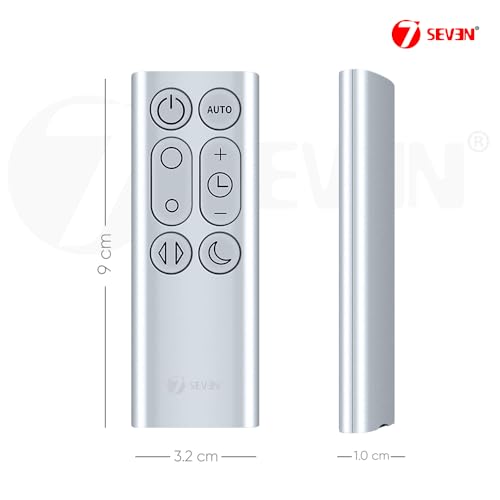 Image of 7SEVEN Compatible with Dyson Pure Cool Remote Control Suitable for DP01 DP03 TP02 TP03 Purifying Fan Model, Non Magnetic Remote Build with ABS Material Required CR2032 Battery