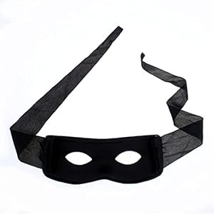 Rood zwart oog masker eyewear decor accessoires (Color : Black)