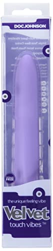 Doc Johnson Velvet Touch Vibe - 7 Inch Multi-Speed Vibrator - Abs Plastic With Smooth Velvet Touch Finish - Great For Internal And External Stimulation - Lavender #TOP1