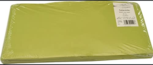 25 manteles de papel verde lima
