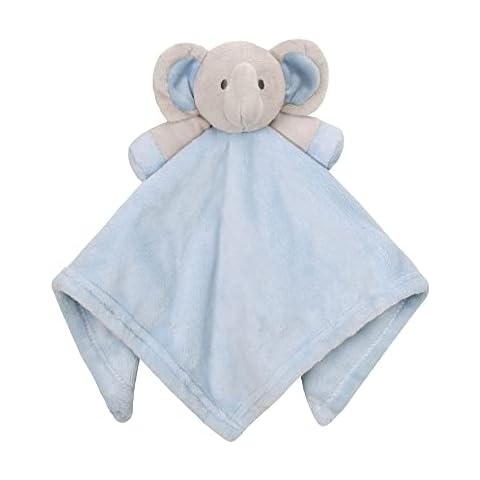 ROYAL IOCN Baby Comforters Baby Boys & Girls Animal Snuggle Comforter Blanket Elephant/Giraffe Cuddly Soft Toy Fleece Comforter 19C199 (Blue Elephant) Cover