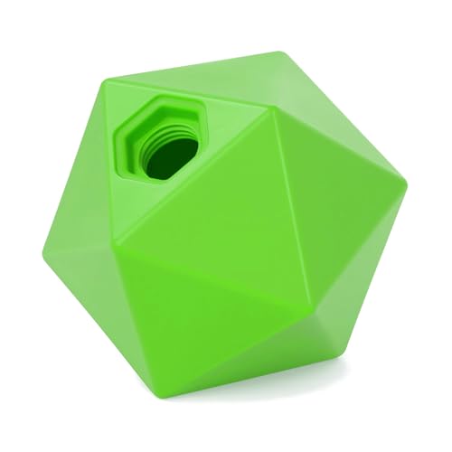 Oypla Coco Equestrian Green Refillable Hexagonal Horse Treat Ball Stable Paddock Toy