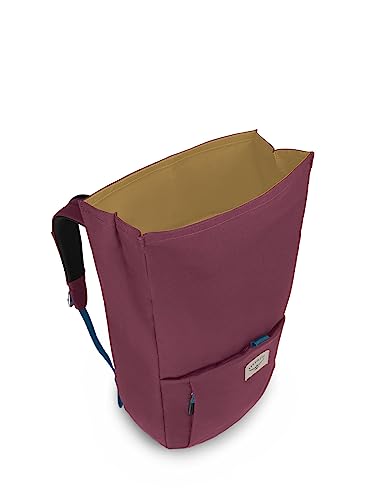 Image of Osprey Arcane Roll Top Commuter Backpack, Allium Red /Brindle Brown