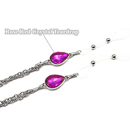 ノンピアスニップルリング チェーンニップルヌース ジュエリー胸クランプ-ダークピンク - 画像2