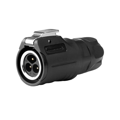 Connecteur étanche LP16 mâle pour câblage de signal à 3 conducteurs et verrouillage à vis