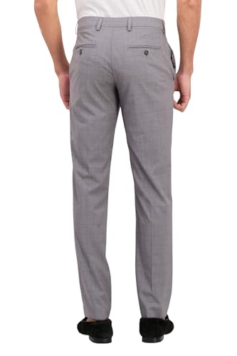 Perry Ellis Portfolio Men's Slim Fit Tailored Pants Dark Grey 34 x 324