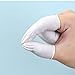 Glomora 100Pcs Disposable Finger Cots, Rubber Covers Wear Resistant Non Slip Thickening for Electronic Industry Labor Protection