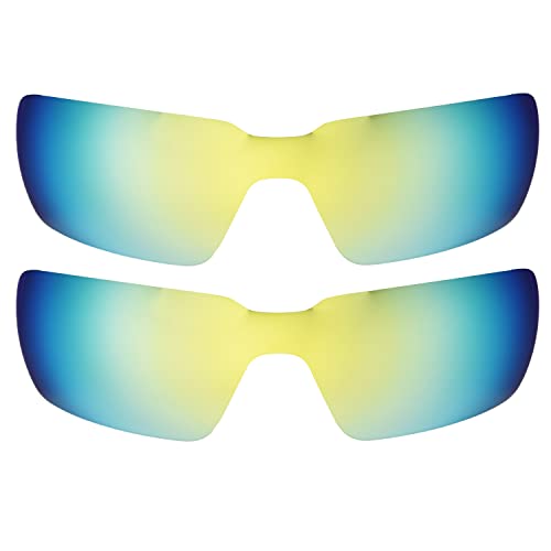 Verres Oakleys Probation rechange polarisé Or 24 carats verre solaire