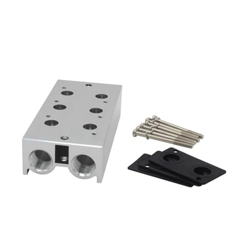 Colector de válvula solenoide 3V200M base para escape de aire 5Pcs P-3V200-R2 3