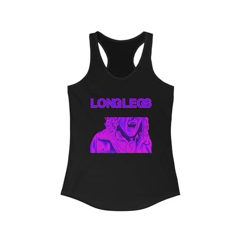 Long Legs Movie Women's Ideal Racerback Tank Solid Black